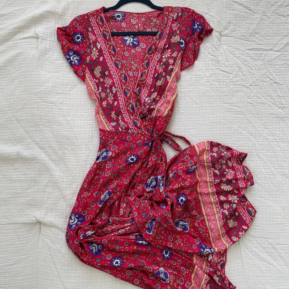 Long Wrap Dress size small